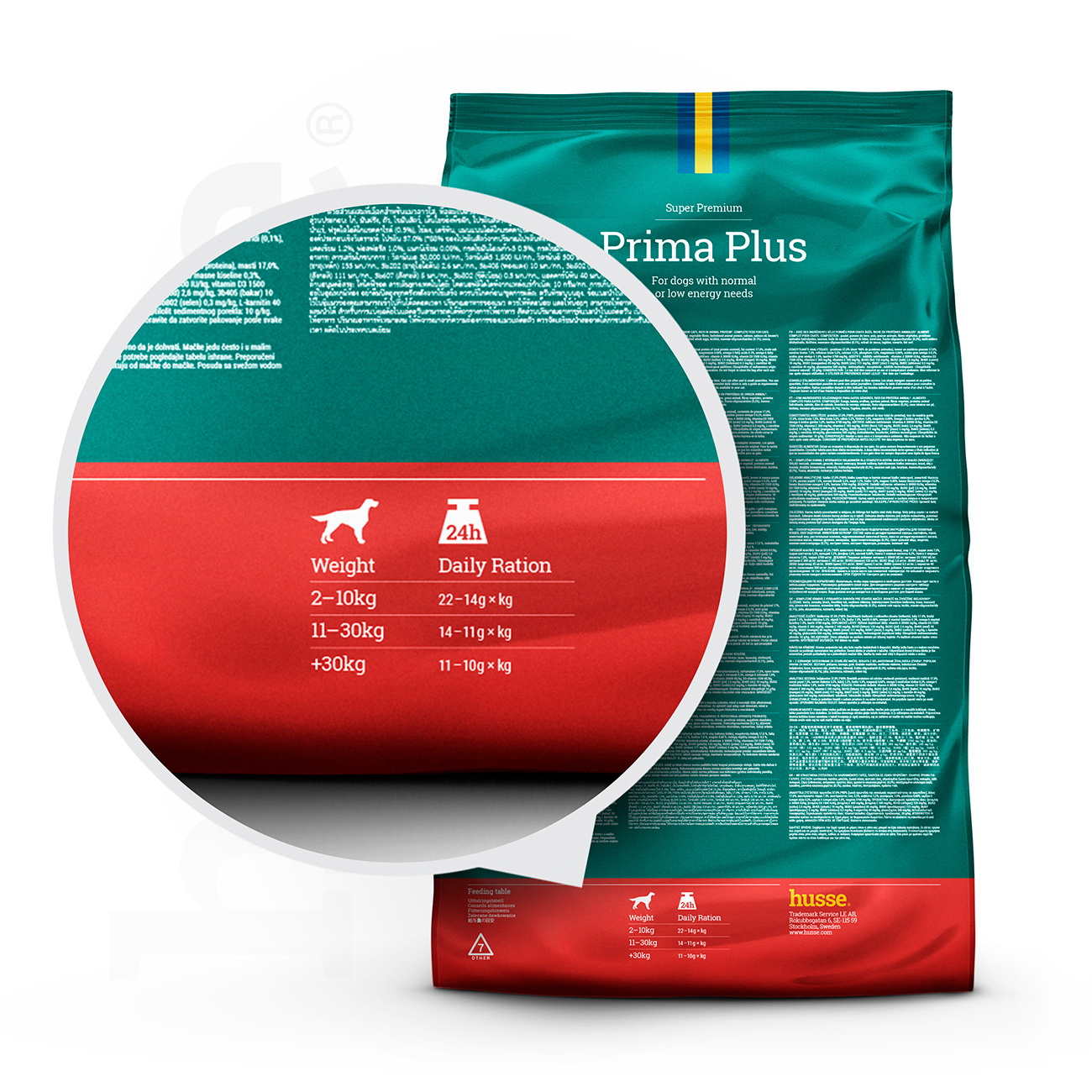 Prima Plus, 2 kg | Suché granulované krmivo pro psy, kteří snadno přibírají na váze
