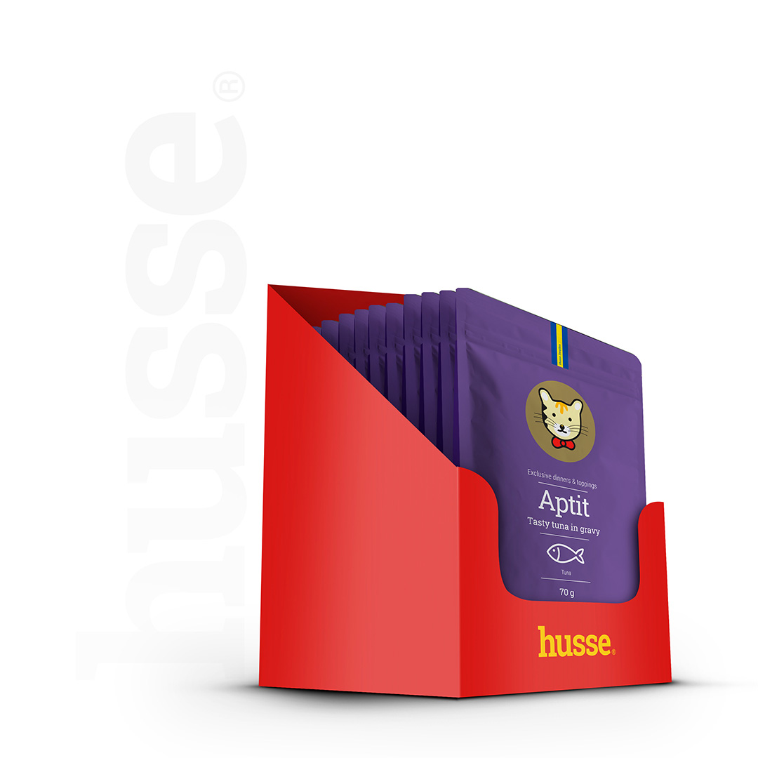 Aptit Tonfisk, krabice | 12 × 70 g kapsiček s čerstvým tuňákem v omáčce