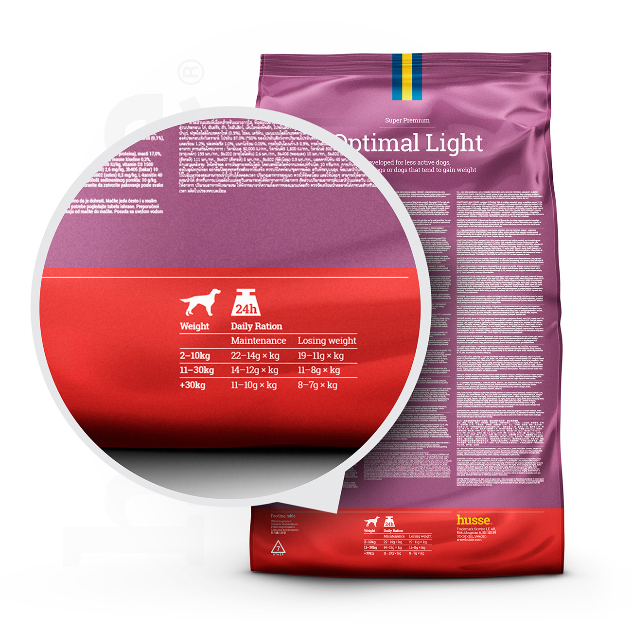 Optimal Light, 7 kg | Granulované krmivo s nízkým obsahem energie pro optimální kontrolu hmotnosti