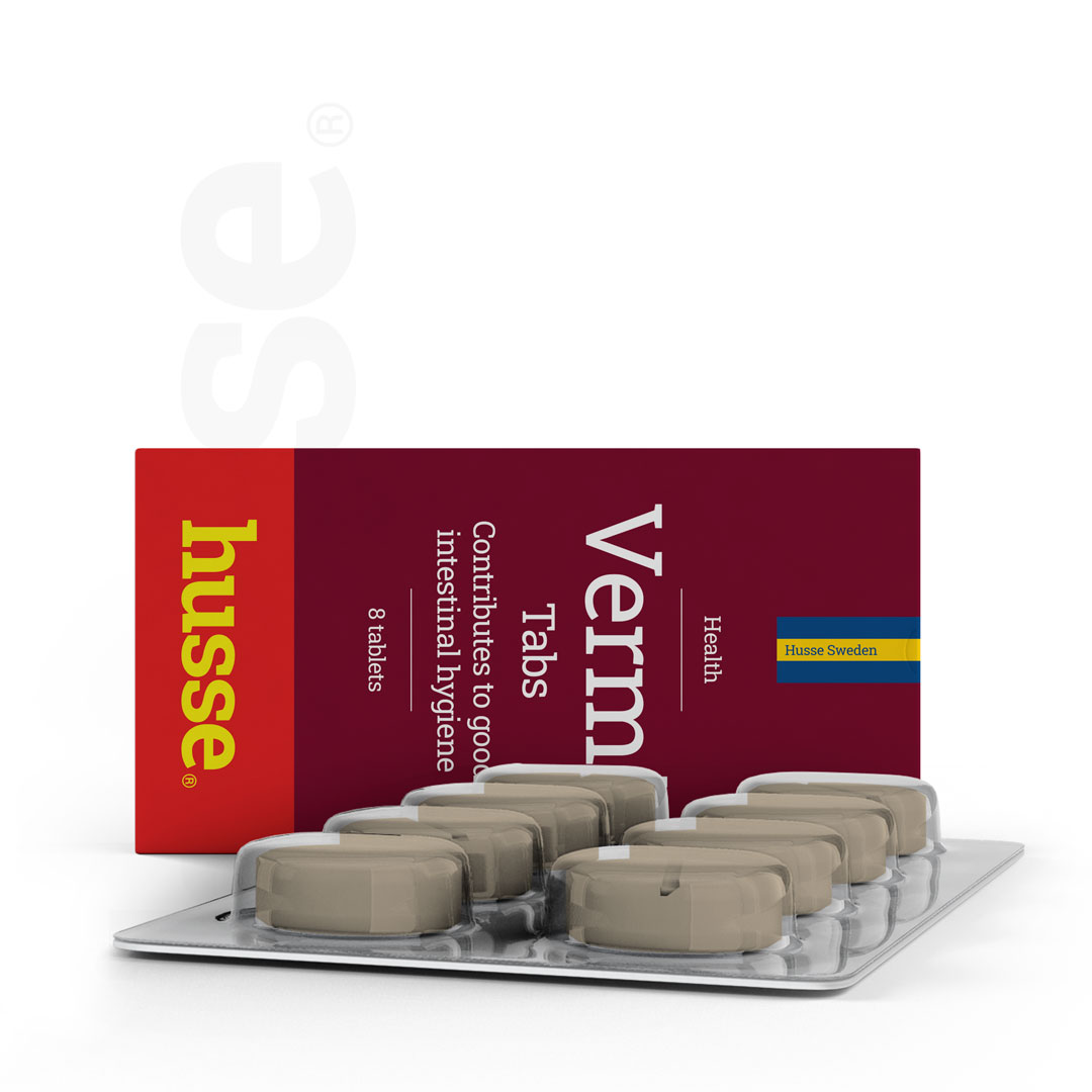 Vermi Tabs, 8 tablet | Přírodní odčervující tablety pro psy a kočky, které přispívají k dobré střevní hygieně