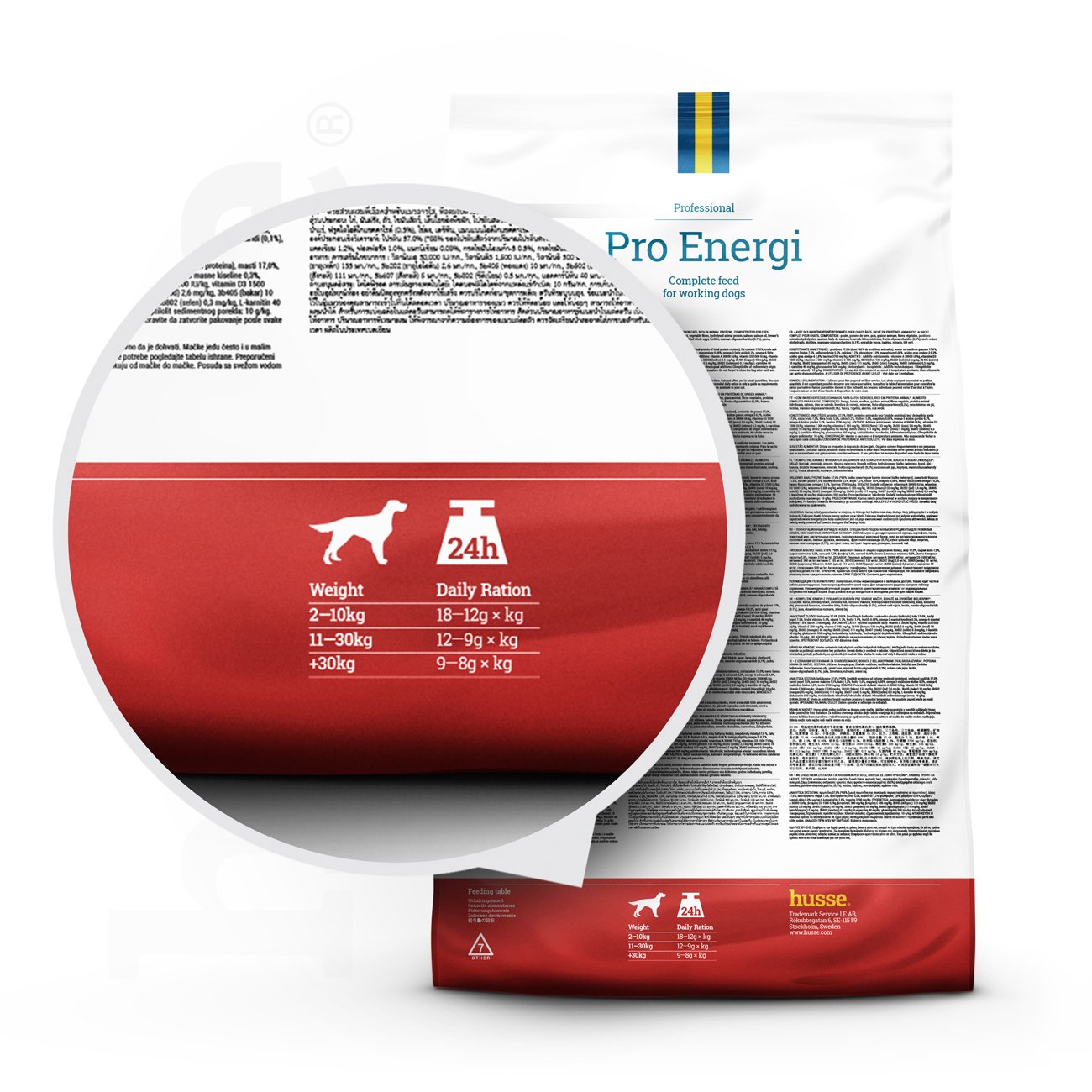 Pro Energi, 15 kg | Granulované krmivo pro velmi aktivní a pracovní psy