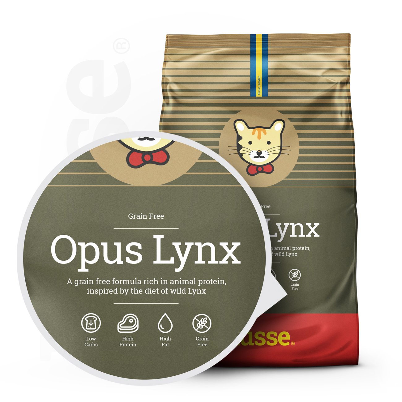 Opus Lynx, 2 kg | Bezlepkové granulované krmivo pro dospělé kočky