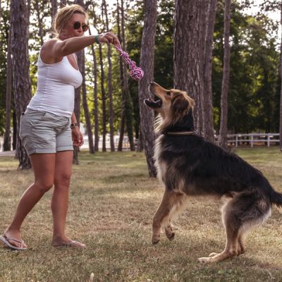 Rep Boll, 1 ks | Přetahovadlo z lana se zauzlovaným míčem