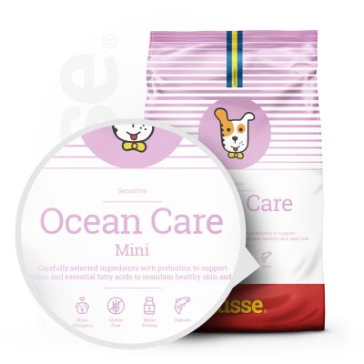 Sensitive Ocean Care Mini, 2 kg | Hypoalergenní granulované krmivo s lososem a rýži speciálně vyvinuté pro dospělé psy malých plemen s citlivým zažíváním