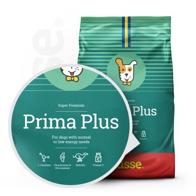 Prima Plus, 2 kg | Suché granulované krmivo pro psy, kteří snadno přibírají na váze