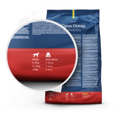 Opus Ocean, 2 kg | Bezlepkové hypoalergenní granulované krmivo s vysokým obsahem tuků a bílkovin