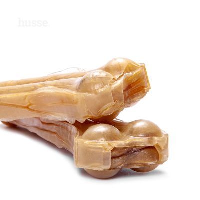 Tugga, lisovaná kost L, 1 ks | 100% přírodní dentální kost z bůvolí kůže