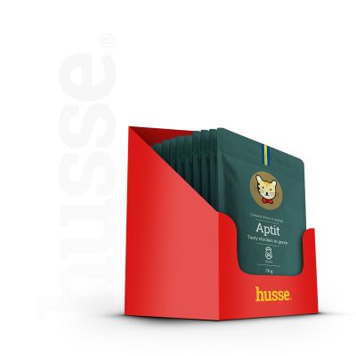 Aptit Kyckling, krabice | 12 × 70 g kapsiček s čerstvým kuřecím masem v omáčce